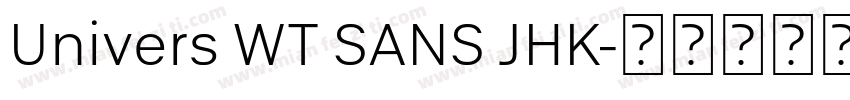 Univers WT SANS JHK字体转换